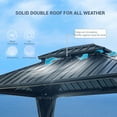 thumbnail image 4 of Segmart 10' x 12' Hardtop Gazebo with Galvanized Steel Double Roof, 4 of 8
