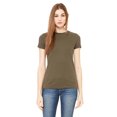 thumbnail image 2 of BELLA + CANVAS Women's The Favorite Tee 6004 - Army Size S, 2 of 2