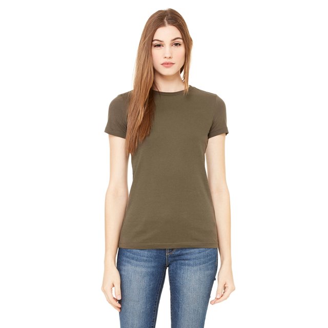 Camiseta ajustada de mujer ARMY L Bella + Lienzo 6004