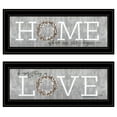 thumbnail image 1 of Trendy Decor 4U V560-704G "Où Notre Histoire Commence" Vignette 2 Pièces par Marla Rae, Cadre Noir, 1 of 3