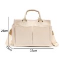 thumbnail image 2 of Bolsa de mensajero de gran capacidad Bolsa de hombro duradera con múltiples bolsillos Totalizador reutilizable para una fácil limpieza, 2 of 6