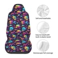 thumbnail image 5 of Honeii mushroom Skull star Print Car Seat Covers 2 Pieces, Full Set Universal Seat Covers for Cars, Waterproof Auto Seat Protectors, 5 of 7