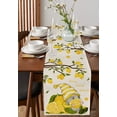 thumbnail image 4 of Table Runner Dresser Scarves 90 Inch Long, Farm Cute Gnome with Yellow Lemon Linen Dining Table Runners Summer Fruit Tree on Flax Linen Tabletop Scarf for Wedding Holiday Party Kitchen, 4 of 7