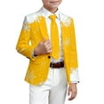 thumbnail image 3 of Vividxx Boys Jacket Boys Suit Blazer Christmas Printed Boys Jacket Elegant Formal For Holiday Parties And With Stylish Festive Design For Kids And Youth 7-8 Years, 3 of 4