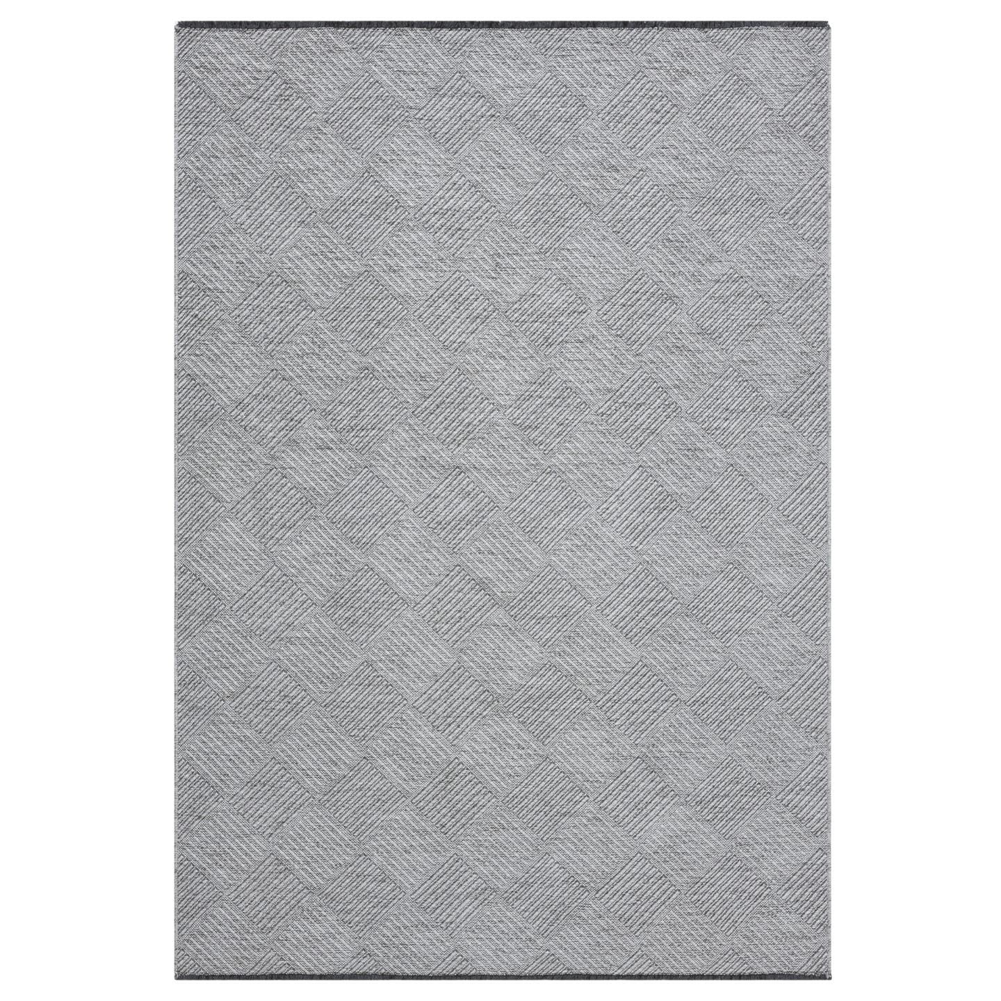 Luxe Weavers Geometric Non-Slip Gray 8x10 Washable Area Rug, Modern Carpet