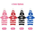thumbnail image 7 of Deago Dog Cat Stripe Sweater with Hoodie for Christmas Sweatshirt Winter Pet Clothes Xmas Puppy Outfits (Black, S), 7 of 7