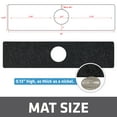 thumbnail image 4 of Drymate Faucet Splash Guard Mat for Kitchen & Bathroom Sink, Low-Profile Countertop Drip Protector Drying Pad, Prevents Water Stains, Absorbent/Waterproof Fabric Can Be Cut to Fit & Washed (USA Made), 4 of 9