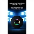thumbnail image 4 of 2X Mini Altavoz Bluetooth Impermeable BañO Audio InaláMbrico Ducha Altavoces RGB Luz Bluetooth Ventosa Altavoz, Negro, 4 of 10