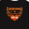 thumbnail image 4 of Inktastic Everyone is Thankful for Me with Heart and Leaves Boys or Girls Long Sleeve Toddler T-Shirt, 4 of 5
