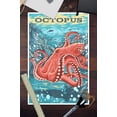 thumbnail image 3 of Vintage Print Press, Octopus (12x18 Wall Art Poster, Room Decor), 3 of 3