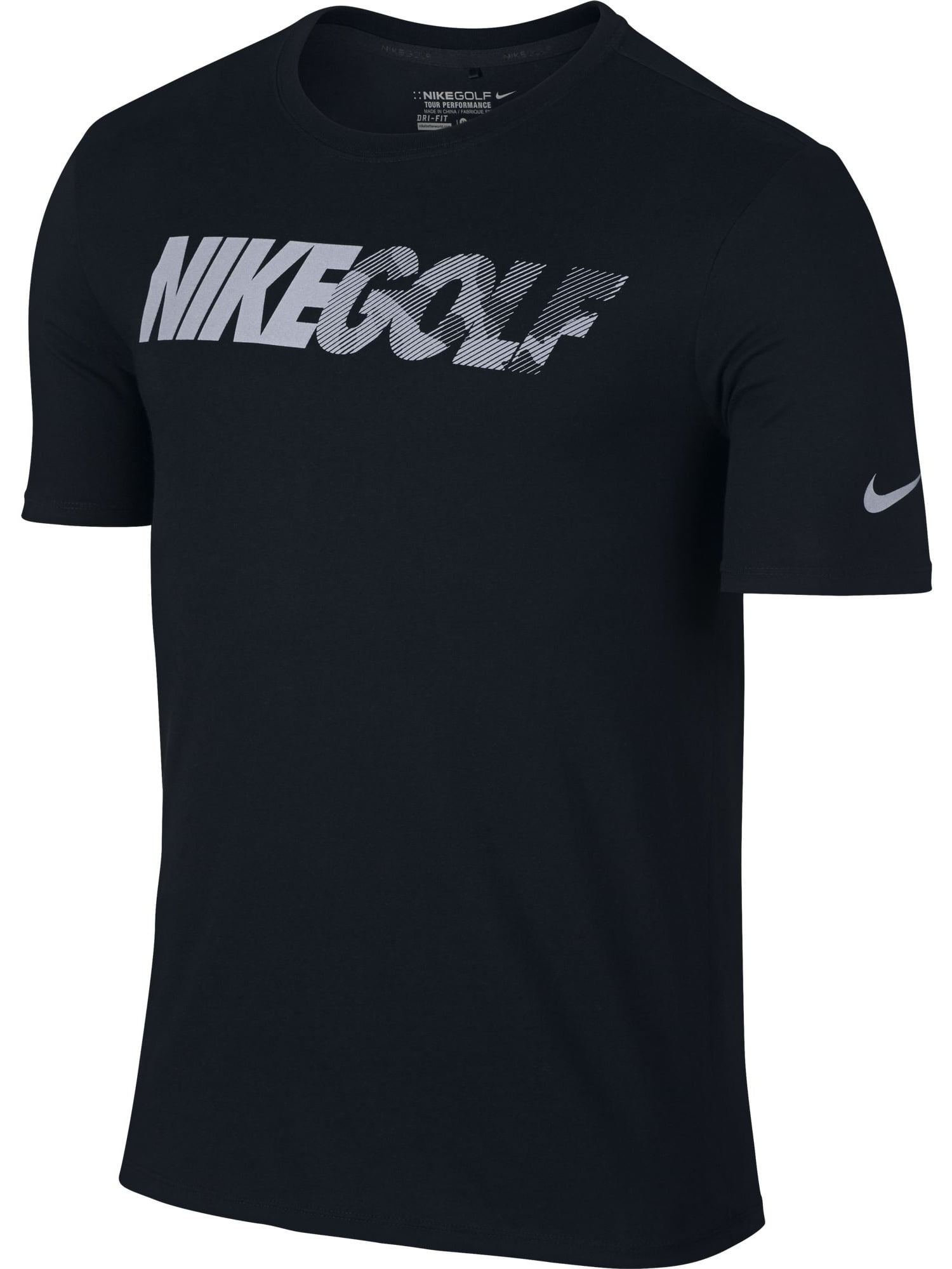 anything Lean manly NEW Nike Golf Graphic Tee Black/Reflective Silver Medium Golf T-Shirt -  Walmart.com