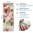 thumbnail image 2 of Pioneer Flower Floral Print Pattern Hot Yoga Mat Towel Non Slip for Hot Yoga - Quick-Drying Yoga Mat Cover with 4 Corner Pockets with Travel Bag - Hot Yoga Towel Non Slip 70"x26", 2 of 6