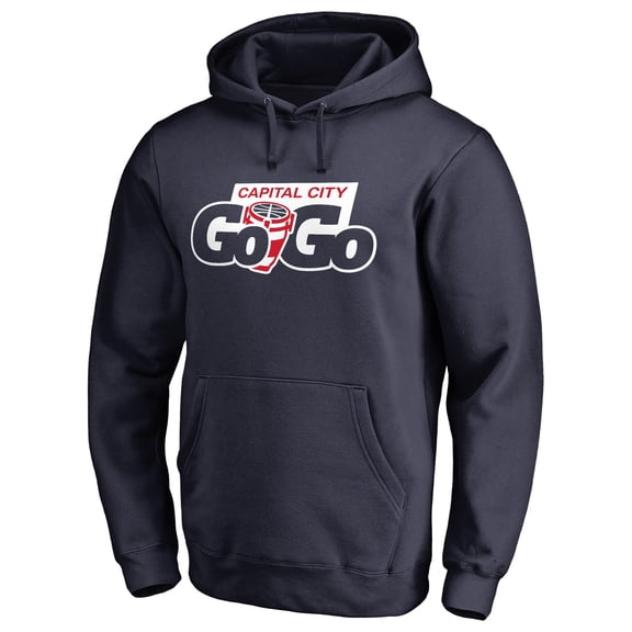 Men's Navy Capital City Go-Go Primary Logo Pullover Hoodie