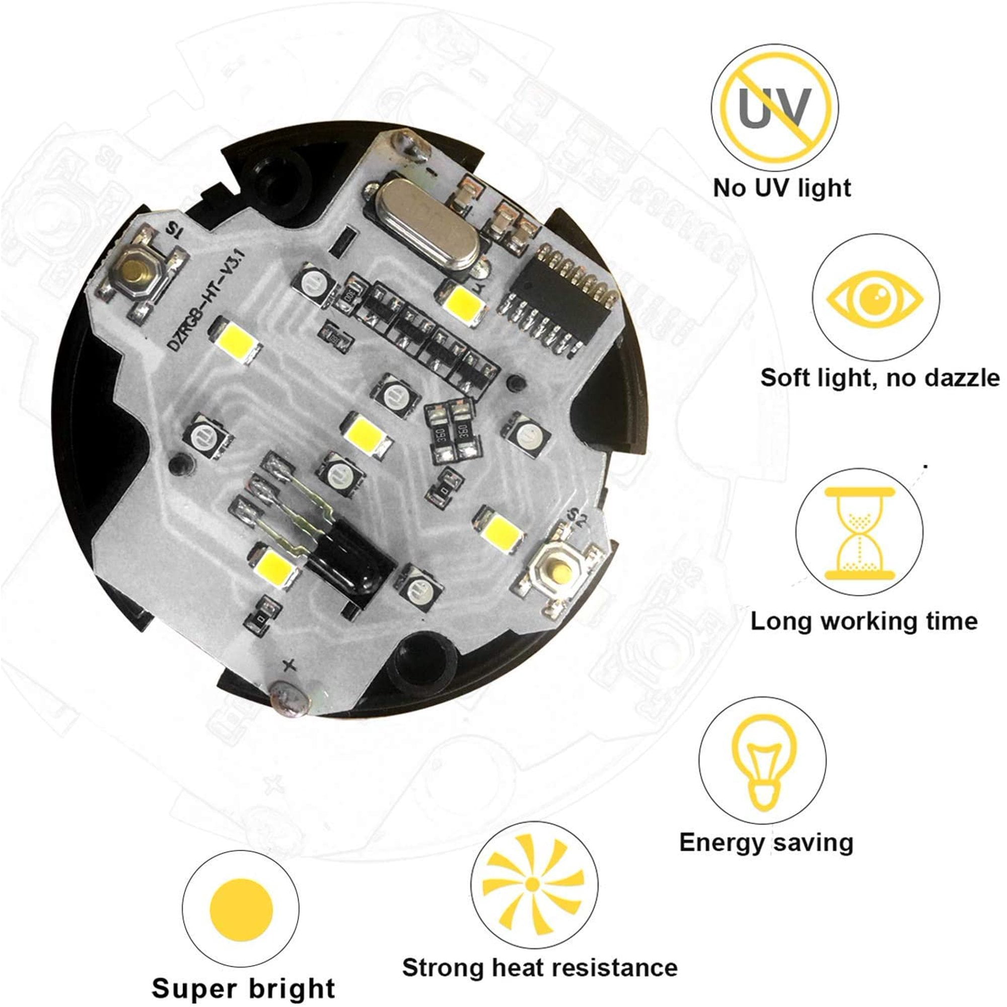 SHELLTON LED Puck Lights Battery Operated Under Cabinet Lighting, 16 Color Changing Puck Lights with Remote Control & Timing, Dimmable LED Closet Lights for Kitchen Cabinet and Closet (6 Packs)