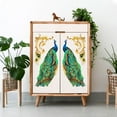 thumbnail image 3 of Peacock Theme Decor Transfers 6x12 inch Furniture Transfer Stickers Animals Wall Art Decals for Bedroom Living Room Desk Table Decoration, 3 of 8