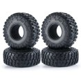 thumbnail image 2 of Vogacara RCGOFOLLOW-neumáticos de ruedas sobre orugas de 1,9 pulgadas, 120mm de diámetro, 52mm de ancho, 1/10 SCX10 D90 TRX4 TF2 CC01 Capra Kits de construcción modelo Negro, 2 of 6