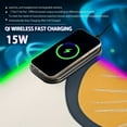 thumbnail image 2 of Butterfly and Leaf Minimalist Wireless Charging RGB Gaming Mouse Pad Large Keyboard Mat Rubber Base 13 Light Modes, 2 of 6
