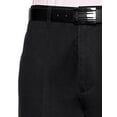 thumbnail image 2 of AKA Men's Work Pants Cotton Twill - Traditional Fit Slacks Flat-Front Black 34 X-Long, 2 of 25