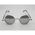 thumbnail image 3 of Fashion Silver Circle Unisex Luxury Sunglasses Vintage Punk, 3 of 7