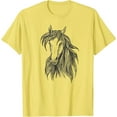 thumbnail image 1 of Style Cute Horse Head Drawing for Men Women Kids Girls Boys T-Shirt, 1 of 1