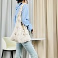 thumbnail image 7 of Kukuzhu Crochet Beach Tote Bag for Women Aesthetic Mesh Tote Bag Summer Hobo Bag Hollow Shoulder Handbags Knit Bag, 7 of 7