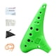 thumbnail image 3 of Ocarina de 12 agujeros, instrumento musical compacto para adultos, amantes de la música y principiantes. Verde, 3 of 9