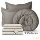 thumbnail image 4 of Set Edredón Acolchado con Fundas de Almohadas y Juego de Sábanas Dreamlab MATRIMONIAL SOBREDIMENSIONADO Arena beige, 4 of 9
