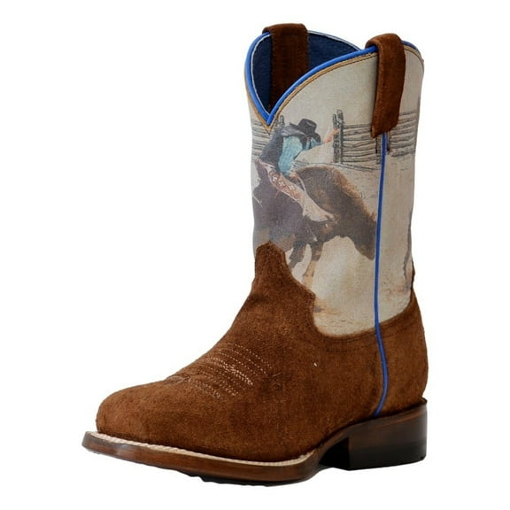 Roper Western Boots Boys 8 Seconds Brown 09-018-7022-8451 BR