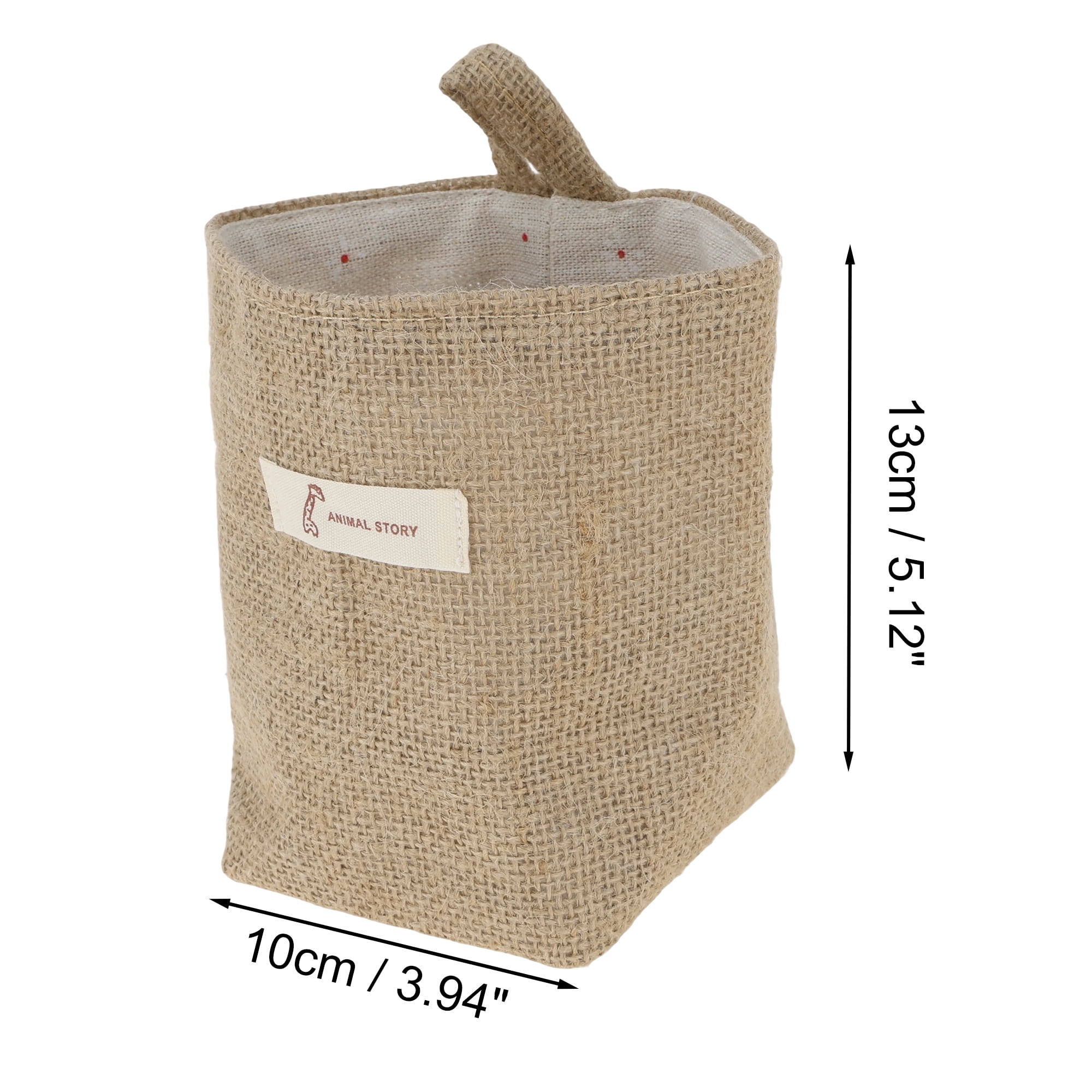 Unique Bargains Simple Reusable Hanging Storage Bags 1 Pc Yellow Brown, Beige Gray