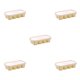 thumbnail image 2 of sweethay Molde de bandeja de cubitos de hielo apilable 8 rejillas molde de congelador plástico a prueba de fugas bebida hogar congelador amarillo Type2 NO2 sweethay CBP274244, 2 of 4