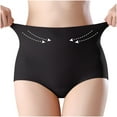 thumbnail image 2 of Kmdttou Up to 30% off!Women's Ladies Comfortable Ice Shreds Cool Large Size Abdominal Contraction Panties Hight Waiste Underpants (Available in Plus Size), 2 of 7