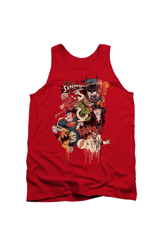 Dc - Dripping Characters - Tank Top - X-Large