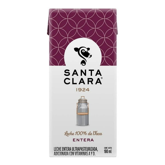 Leche Santa Clara entera 180 ml