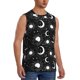 thumbnail image 2 of Fotbe Crescent and Stars Men's Camiseta sin Mangas Estampada para Hombres, Playera Casual para Gimnasio, Entrenamiento, Playa-Small, 2 of 7