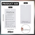 thumbnail image 2 of 160 Pcs Handmade Fabric Washing Instructions Hang Tag 3.5x2inch White Paper Washing Price Tags Material Care Cards Minimalist Symbols Washing Labels for Shirts Beanies Knitted Quilts, 2 of 6