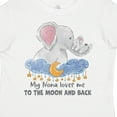 thumbnail image 4 of Inktastic My Nona Loves Me to the Moon and Back Elephant Family Boys or Girls Toddler T-Shirt, 4 of 5
