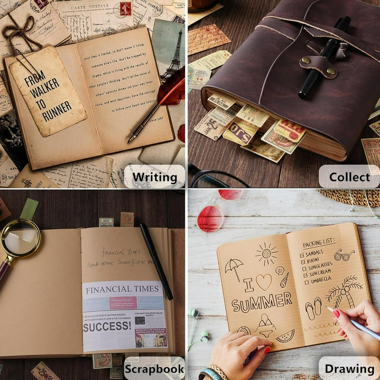 Leather Journal for men for Writing, Handmade Genuine Leather 