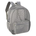 thumbnail image 1 of KLKCMS Sac à Dos en Maille Sac de Sport Mode Sac à Dos Transparent avec Sangle Ajustable Sac à Dos de Plage Sac de Sport pour Randonnée Magasinage de Rue Gris, 1 of 9
