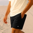 thumbnail image 4 of Dalix Lil Alien Beach Short Embroidered Casual Pocket Mesh Drawcord Waist Mens in Black S Small, 4 of 5