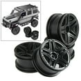 thumbnail image 4 of segolike Wheel Rim Wheel Tires for MN86 4WD RC Truck Model Hobby black rim, 4 of 9