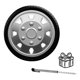 thumbnail image 1 of 4 Tapones Polveras Llanta Rin 16 Owc Gris Deportivo + Regalo gris, 1 of 10