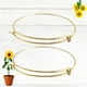 thumbnail image 5 of 20 pulseras elásticas de alambre ajustables para mujer (doradas), 5 of 5