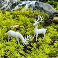 thumbnail image 5 of Lilixerw 2 PCS Christmas Deer Figurine,Modern Plastic Reindeer Set Decor for TV Cabinet,Tabletop,Xmas Home Decoration,Festival Party Supplies,4.33Inch White, 5 of 9