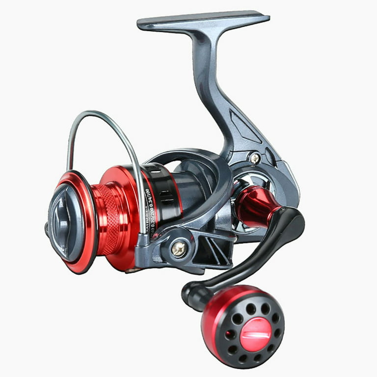 Fishing Reel,Open Face Fishing Reel,Ultra Smooth Powerful Spinning Reel  with 5.2:1 Gear Ratio,CNC Alloy Wire Cup,Reversible Handle for Freshwater