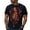 Red, variant on Mens Halloween T Shirt Skeleton Print Short Sleeve Crew Neck Tee Casual Loose Fit Fall Tops