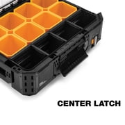 ToughBuilt Heavy Duty Storage Organizer Portable Tool Box, StackTech, Black
