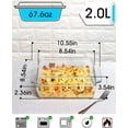 thumbnail image 3 of CozyNestFinds 8.5in x 8.5in Square Baking Dish Pans Glass Bakeware Glass Microwave Casserole Dish with Lid and Handles Microwave, Dishwasher, and Oven Safe Cookware, 3 of 17
