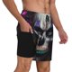 thumbnail image 2 of Fotbe Modern Abstract Colorful Skull C Traje de Baño para Hombre – Shorts de Natación de Secado Rápido con Forro y Bolsillos-Small, 2 of 6
