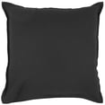 thumbnail image 1 of HomeRoots 403525 Black Solid Light Textured Modern Throw Pillow, 1 of 1