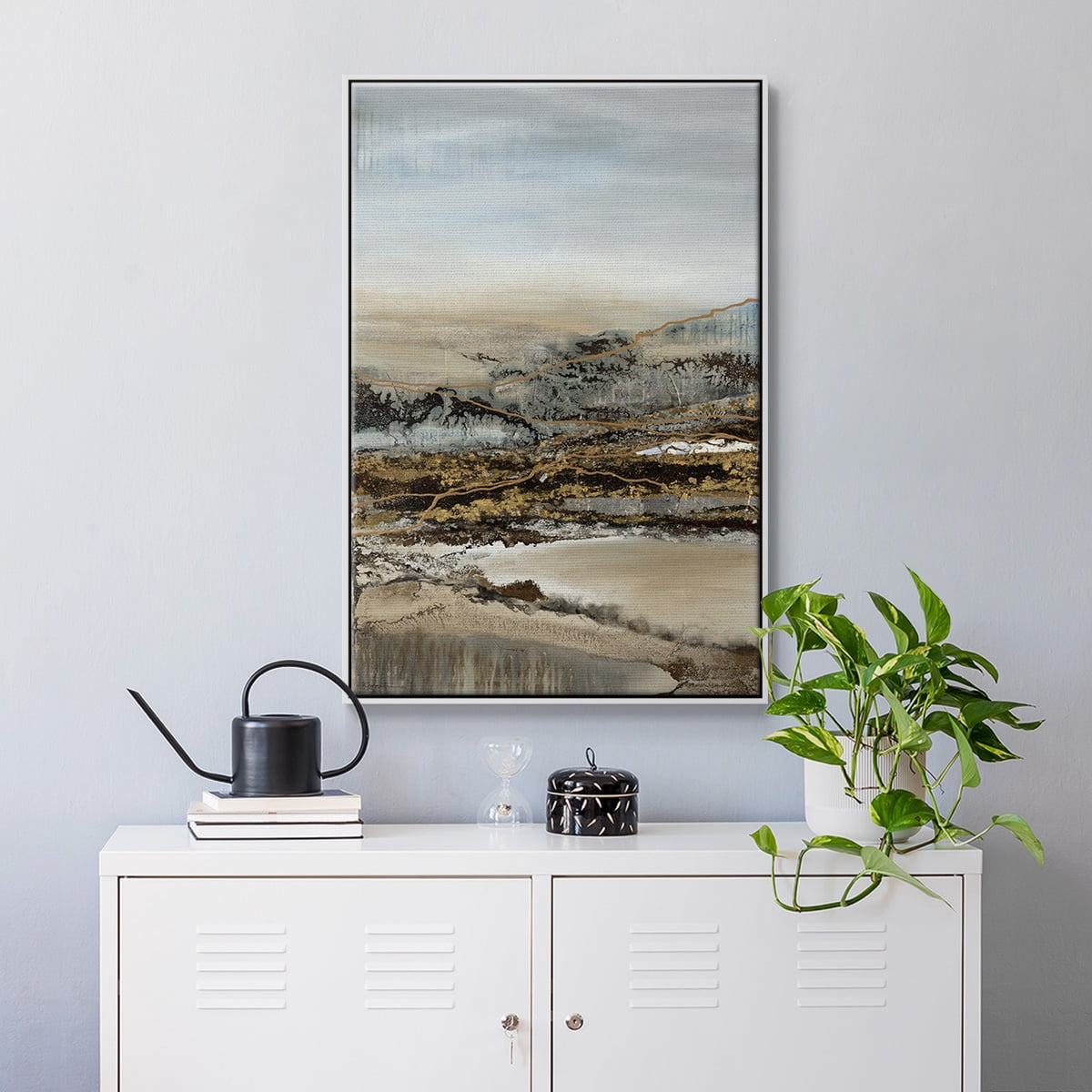 Annual Journey Framed Premium Gallery Wrapped Canvas - Ready to Hang - 25 x 37 - White Floating Frame